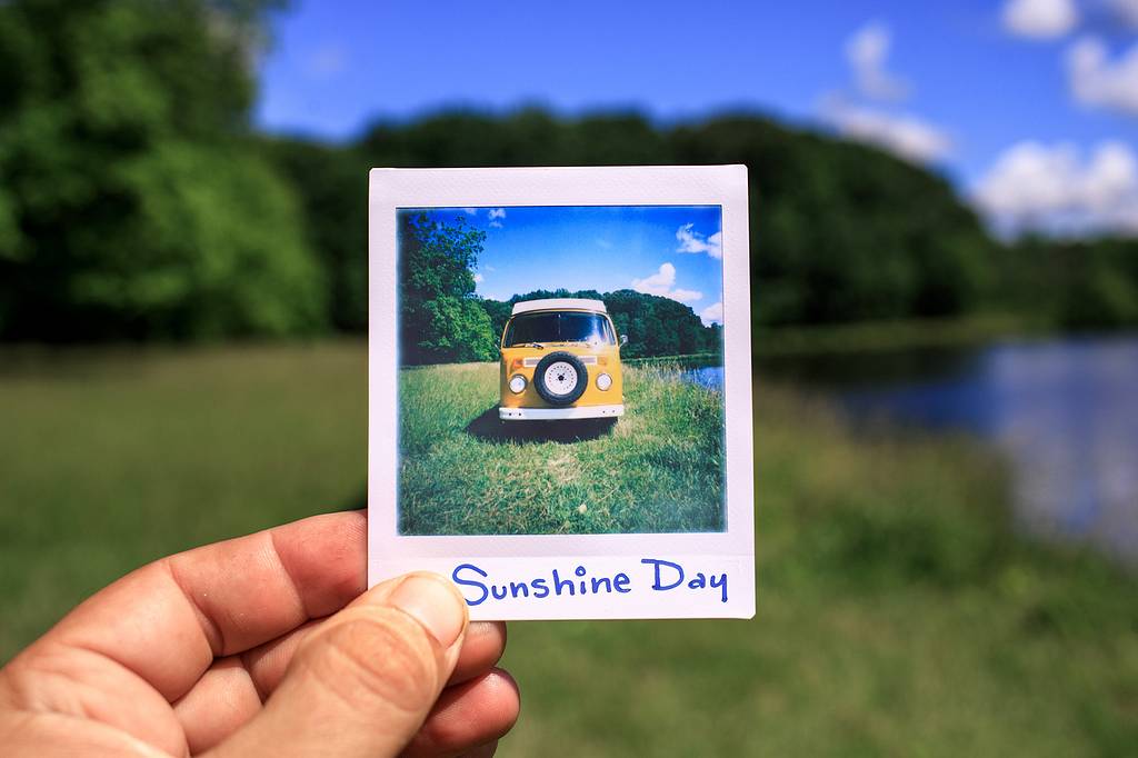 A Day with Kit, JR, their Bus Sunshine and the Diana Instant Square
