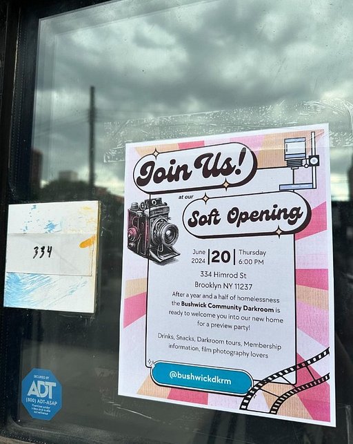 Bushwick Community Darkroom Soft Opening Preview Party